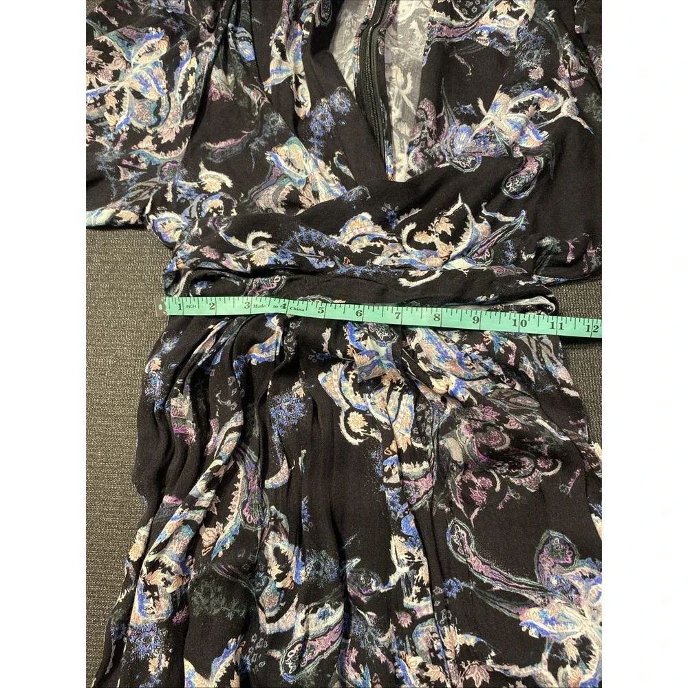 IRO Paris‎ Camolla Faux Wrap Dress Black Womens Size 32 US 0 - Picture 9 of 10